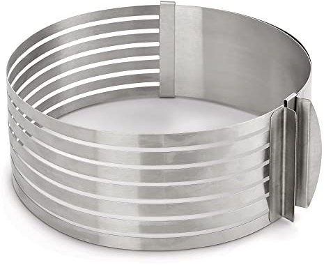 Mrs. Anderson's Baking Multi 7-Layer Slicer Leveler, Fits 9 to 12-Inch Cakes, Stainless Steel