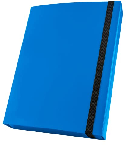 Netuno Sammelmappe A4 Pappe 50 mm blau Dokumentenmappe Klappordner Kartonmappe mit Gummizug Mappe PP 1 Stück