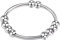 Senidea 925 Sterling Silber Anti Stress Angst Ringe, Fidget Anxiety Zappel Beads Ring, Stapelbare Spinner Ringe mit Perlen Band Ring für Damen
