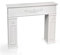 Cornice camino caminetto struttura in legno colore bianco schabby chic 110 * 23 * 94 cm FZS-829703