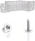 DUVERT Ruban LED, Bande LED, Bandeau LED, Lumineux Bandeau Led 220V AC 2835 IP68 étanche 144Leds/m 900LM, LED Strip Light Lumineux Bandeau (50pcs Clips et 100pcs Vis, 50pcs Clips et 100pcs Vis)