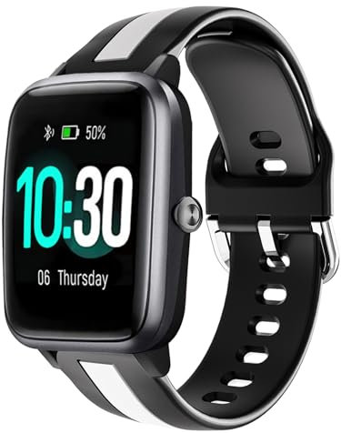 Harikiri Bracelet Montre Connectée pour ID205L,19mm Silicone Bracelet pour Veryfitpro, fitness,GRV,Willful,Popglory,Blackview,ID205S ID205G ID215G ID216 SW020 SW023 WF021 WF025 Smartwatch