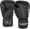 Meister [Critical] Guantes de Boxeo - Guantes de Entrenamiento de Alta Densidad Ergonómicos - Negro Mate - 16 onzas