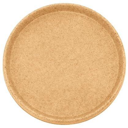 The HC Companies 28 Inch Terrazzo Round Premium Plant Saucer – Indoor Outdoor Plastic Plant Trays for Pots - 28x28x2.48 Sandstone