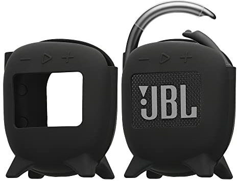 kwmobile Silikon Hülle kompatibel mit JBL Clip 4 - Schutzhülle für Mini Speaker - Cover Bluetooth Lautsprecher Schwarz