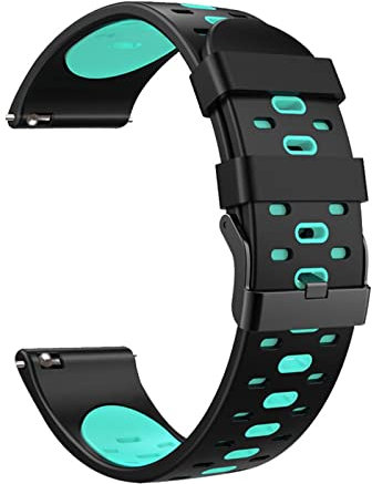 EZZON 22 mm Silikon-Armbänder für Suunto 9 Peak Outdoor Sport Smart Watch atmungsaktiv für Coros Vertix Ersatzarmband, 22mm Universal, Achat