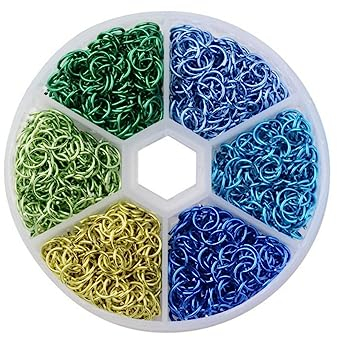 SEWOART 1080 Stück Geschlossene Sprungringe Flache Edelstahl Schmuck Schnallen Kleine Ringe Edelstahl Ringe Ringbinder Aluminium Ring Schmuck Zubehör Kreuz Kleiner Ring