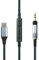 ABLET USB-C Audio Cable, 1.3m, Compatible with Audio Technica ATH-M50x/ATH-M40x/ATH-M70x/ATH-M60X Headphones, Remote Control, Volume Control, Microphone, iPhone 15/15 Pro/15 Plus/15 Pro Max, iPad