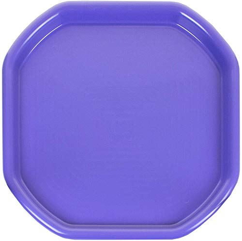Plastic Small Mixing Tray Sand Pit Fun Play Tray 70CM X 70CM Tuff Toddlers Messy Play Tray Builder Cement Mortar & Sand Plastering (Purple, 1 Qty)