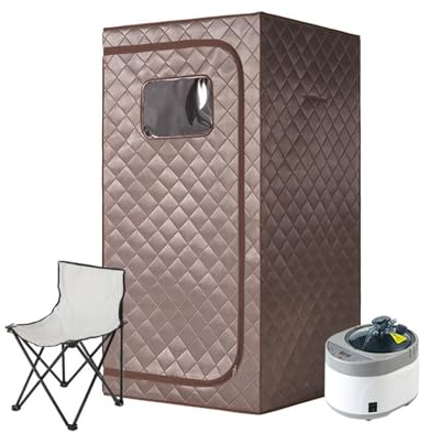 Tienda de campaña portátil para 2 personas, kit de spa para el hogar, cohete de sauna de vapor de cuerpo entero con vaporizador de 4 litros para uso doméstico, sauna portátil Lar Space en casa