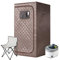 Kit per sauna portatile per 2 persone, per sauna e spa, con vapore da 4 l, per uso domestico, sauna portatile Lar Space