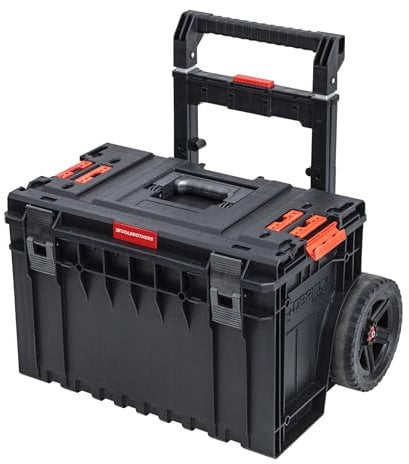 Toolbrothers RHINO XXL Cart Plus ECO 641 x 485 x 660 mm 52 l IP66 100 kg belastbar stapelbar mit Doppelteleskopgriff aus Aluminium