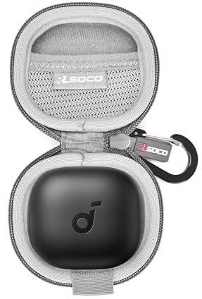 RLSOCO Carrying Case for Anker soundcore P40i Wireless Earbuds (Grey)