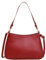 Luxus-Tasche für Damen - Rote Umhängetasche, Hobo und Handtasche - Karminrote Ledertasche, Burgunderrote Halbmond-Tasche