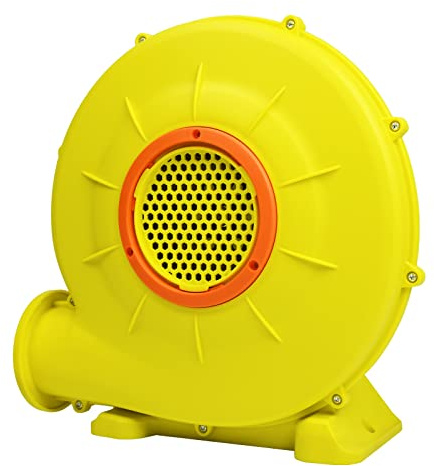 Suusolny 350W Elektrische Hüpfburge Gebläse Luftpumpe Luftgebläse Ventilator Turbolüfter Gebläsepumpe Tragbar mit Griff Dauergebläse Gebläsepumpe mit großem Boden und Luftöffnung