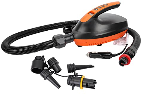 Nurnesy Tragbare 12-V-Digital-Hochdruck-Luftpumpe für und Paddle-Board