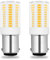 TRIJZHOU 4W B15d LED Lampe Ersetzt 30W-40W Glühlampen Warmweiß 220V 230V 3000K 200LM, Doppelkontakt, Nicht Dimmbar, Bajonett B15D LED Klein für Nähmaschine,2er-Set[MEHRWEG]