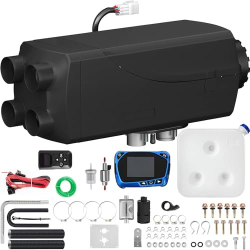 Chauffage à air diesel 8 kW 24 V avec télécommande et écran LCD pour voitures, camions, caravanes (8 kW, 24 V)