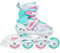 RAVEN Inline Skates Inliner für Kinder Mädchen verstellbar (Lia Plus Mint, 30-33 (18,5cm-20,5cm))