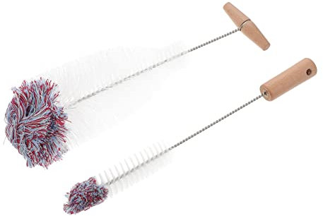 Ciieeo Edelstahl-babyflaschenbürsten-set – 2-teilig Nylonborsten Müheloses Reinigen Von Babyflaschen Und Wasserflaschen