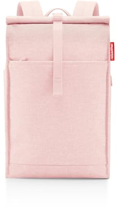 reisenthel urban rolltop backpack twist blush - urbaner und stylischer Rucksack, modernes Design, geräumiger Rucksack für Freizeit, Arbeitsweg und City-Trip