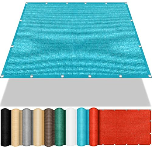 Tenda parasole rettangolare, con blocco UV al 98%, traspirante, 220 x 900 cm, ideale per giardino, cortile, balcone, esterno, per patio, terrazza, piscina, tessuto resistente ai raggi UV, per