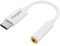 Energizer - Adapter Audio Aux Buchse 3,5 mm Klinke auf USB-C – für Smartphones, Tablets, Computer – Weiß