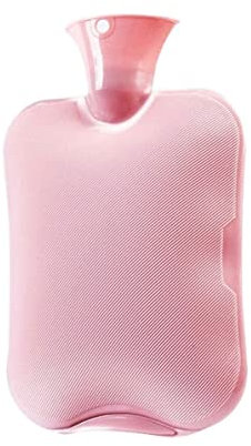 REIFOR Bolsa Agua Caliente Botella De Agua Caliente Bolsa De Agua Caliente para Aliviar El Dolor, Adecuada para Adultos, Buen Rendimiento De Retención De Calor Botella De Agua Caliente(Pink)