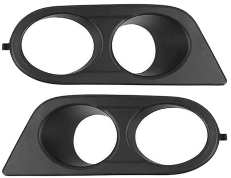 Nebelscheinwerfer Abdeckung für BMW E46 M3 Coupé 2001-2006, Carbonfaser-Optik/Grillrahmen für Nebelscheinwerferabdeckung in Schwarz