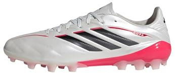 adidas Unisex COPA Pure IV League 2G/3G Artificial Ground Football Boots, Zero met./core Black/Lucid red, 42 2/3 EU