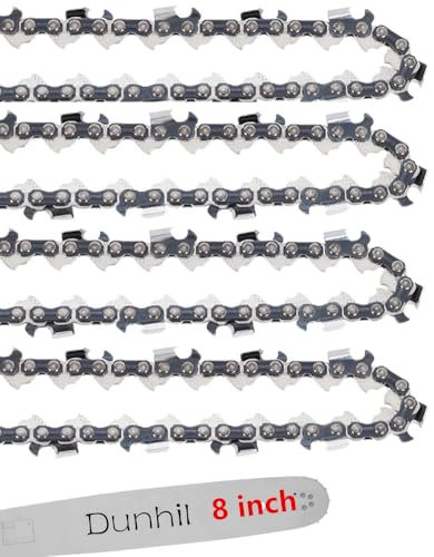 Dunhil 4 Pack 8inch Pole Saw Chain (3/8 LP Pitch 0.050'' Gauge 33 Drive Links) for 9.5 in. Harbor Freight Portland 62896 68862 63190 56808 for Sun Joe SWJ800E SWJ800E-63 SWJ801E SWJ802E