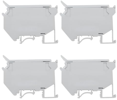 Be In Your Mind 4 Stücke Sicherung Terminal Blöcke UK5-HESI Ohne Led Licht 6,3 EINE für 5x20mm Sicherung Grau