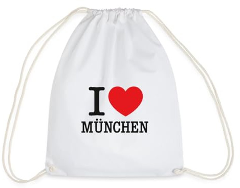 Spreadshirt I Love München Herz Bayern Munich Turnbeutel