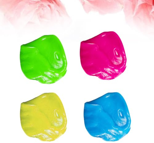 BEBEMOKO 4 Stück pack Tastaturreiniger Gel 82g – Elastisches Rückstandfreies Reinigungsgel für Staubentfernung an Computertastaturen Auto Armaturenbrett und Zufällige Farbe