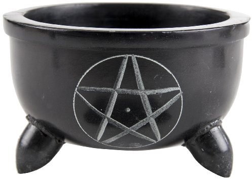 Berk ST-081 Räucher-Zubehör - Specksteinschale Pentagramm, mittel