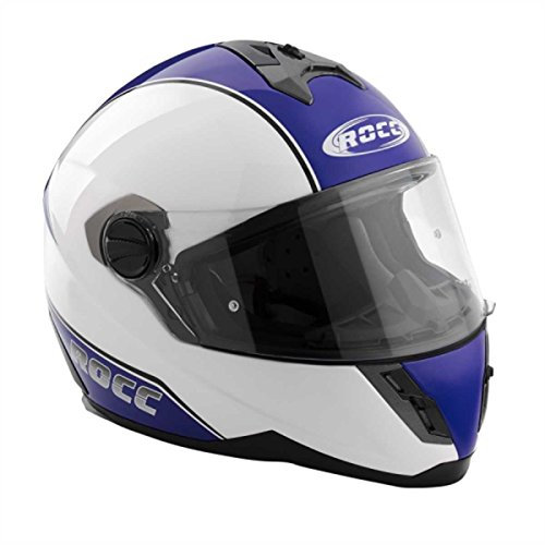 ROCC 521 Integralhelm, Farbe weiss-blau, Größe XL (61/62)