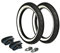 AKF Set: 2x Reifen Weißwand MITAS 2.75 x 16 + 2x Schläuche + 2x Felgenband