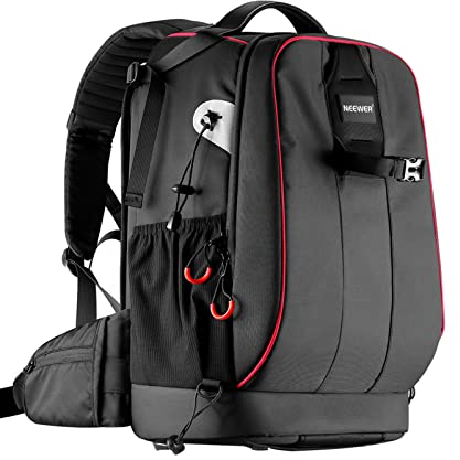 NEEWER Pro wasserdicht stoßfest Verstellbarer gepolsterter Kamera Rucksack Tasche mit Diebstahlschutz Zahlenschloss Kompatibel mit DJI Drone DSLR Stative Flash Objektiv und andere Zubehör