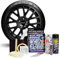E-TECH Car Complete Alloy Wheel Refurbishment Repair Professional Kit- BLACK