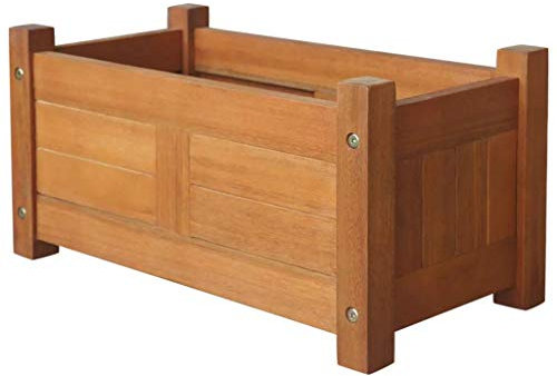 Festnight Jardinière pour Jardin Bois d'acacia | Jardinières Balcon bac a Fleur en Bois