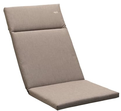 SIEGER 5540 4916 KT Klappsessel-Auflage, 100% Dralon/Polyacryl, ca. 121 x 49 x 4 cm, Mocca
