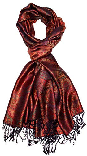 Lorenzo Cana Herrenschal Schal Schaltuch jacquard gewebt 100% Seide Paisley Muster Seidenschal Seidentuch Männerschal mehrfarbig 70 x 190 cm 780851177