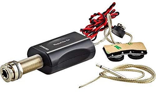 ORTEGA Ukulelen Preamp Set mit eingebautem Tuner - inkl. 4 Element Piezo Bar (MAGUSUKEGO)