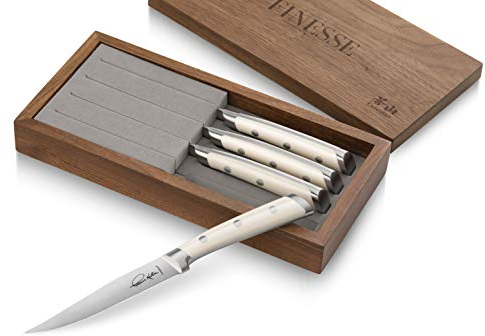 Cangshan Thomas Keller Signature Collection Steakmesser mit gerader Kante, 4-teilig, Walnuss-Box