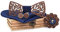 Holzfliege männer holz fliege herren klassische 3d geprägte hölzerne Fliege Set Plaid Quadrat Schal Manschettenknöpfe Lässige Massivholz Umweltschutz Set (C2)