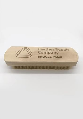 Restorers Brucle Leather Cleaning Brush - Soft, Non-Abrasive Nylon Bristles for Car Interiors, Sofas, Jackets & Furniture