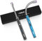Vehhe - Accendino elettrico ricaricabile, 2 pezzi, con display a LED, interruttore di sicurezza, collo flessibile USB per candele, campeggio, griglia, fornelli a gas (nero e blu)…