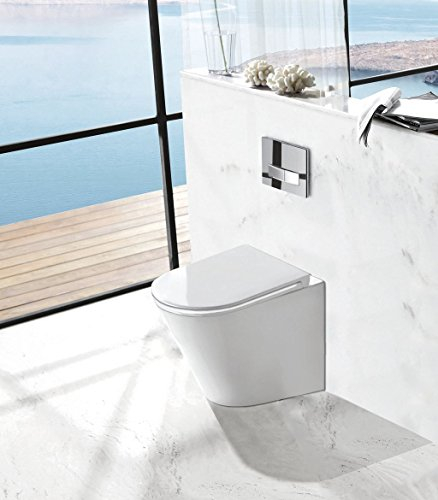 Spülrandloses Stand-WC inkl. Soft-Close Sitz BTW-6055