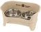 Neater Feeder Express Elevated Dog Bowls by Neater Pet Brands – Dog Bowls with Stand - Stainless Steel Food and Water Bowls – Raised Dog Bowl Set for Medium to Large Dogs, Almond