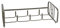 KitchenCraft Living Nostalgia Wire Bottle Rack, Small Wine Rack for 4 Bottles, 22.5 x 44.5 x 13.5cm, Black